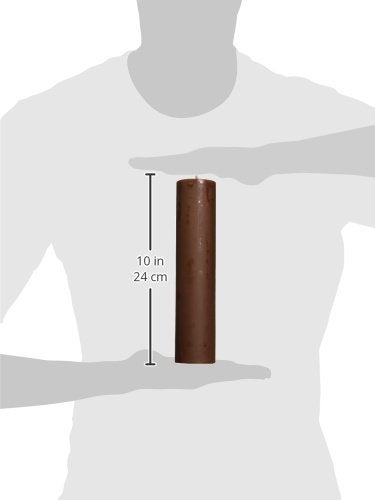 Jeco 2 x 9 Inch Brown Pillar Candle - Image 3